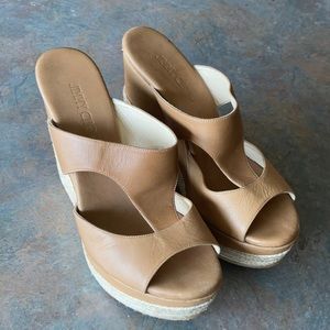 Jimmy Choo size 41 Caramel Wedges